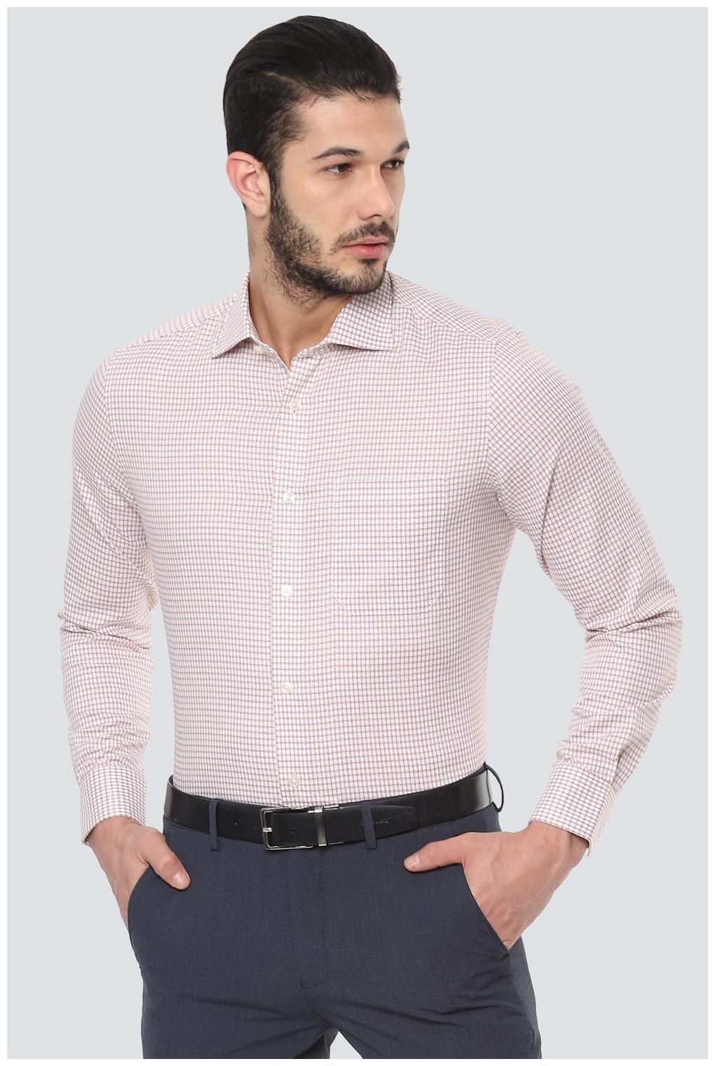 

Louis Philippe Men Regular fit Formal Shirt - Brown