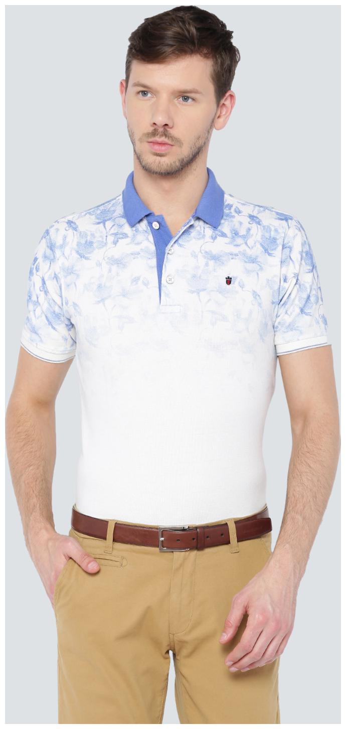 

Louis Philippe Men White Slim fit Cotton Polo collar T-Shirt - Pack Of 1