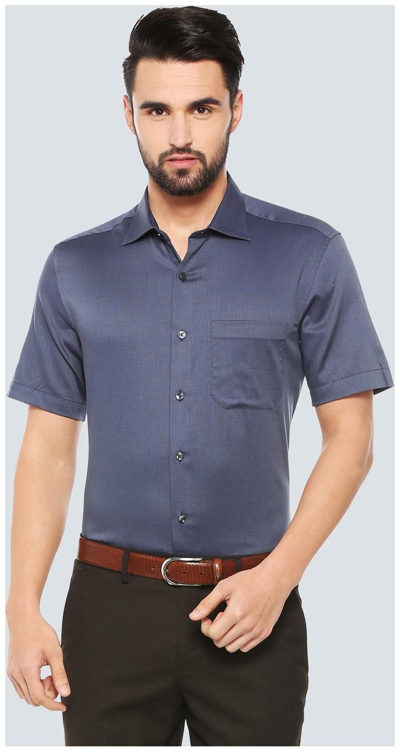 

Louis Philippe Men Regular fit Formal Shirt - Blue
