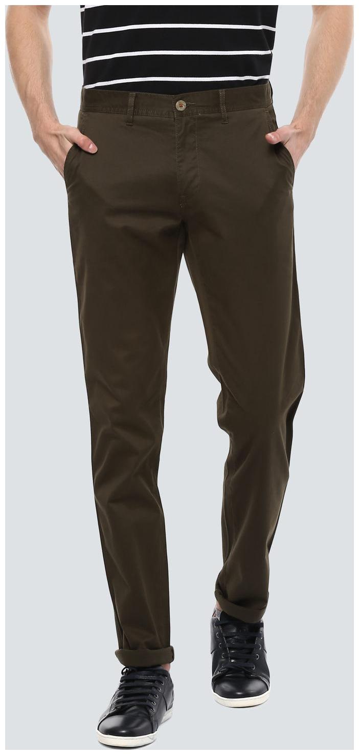 

Louis Philippe Men Brown Solid Slim fit Regular trousers