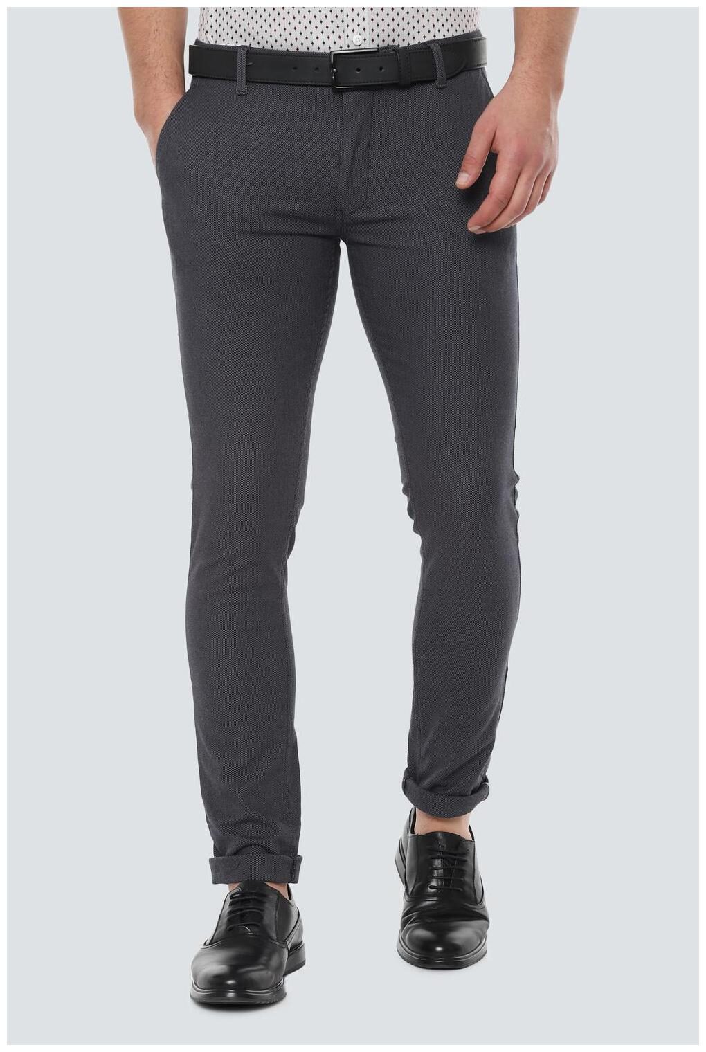 

Louis Philippe Grey Casual Trouser