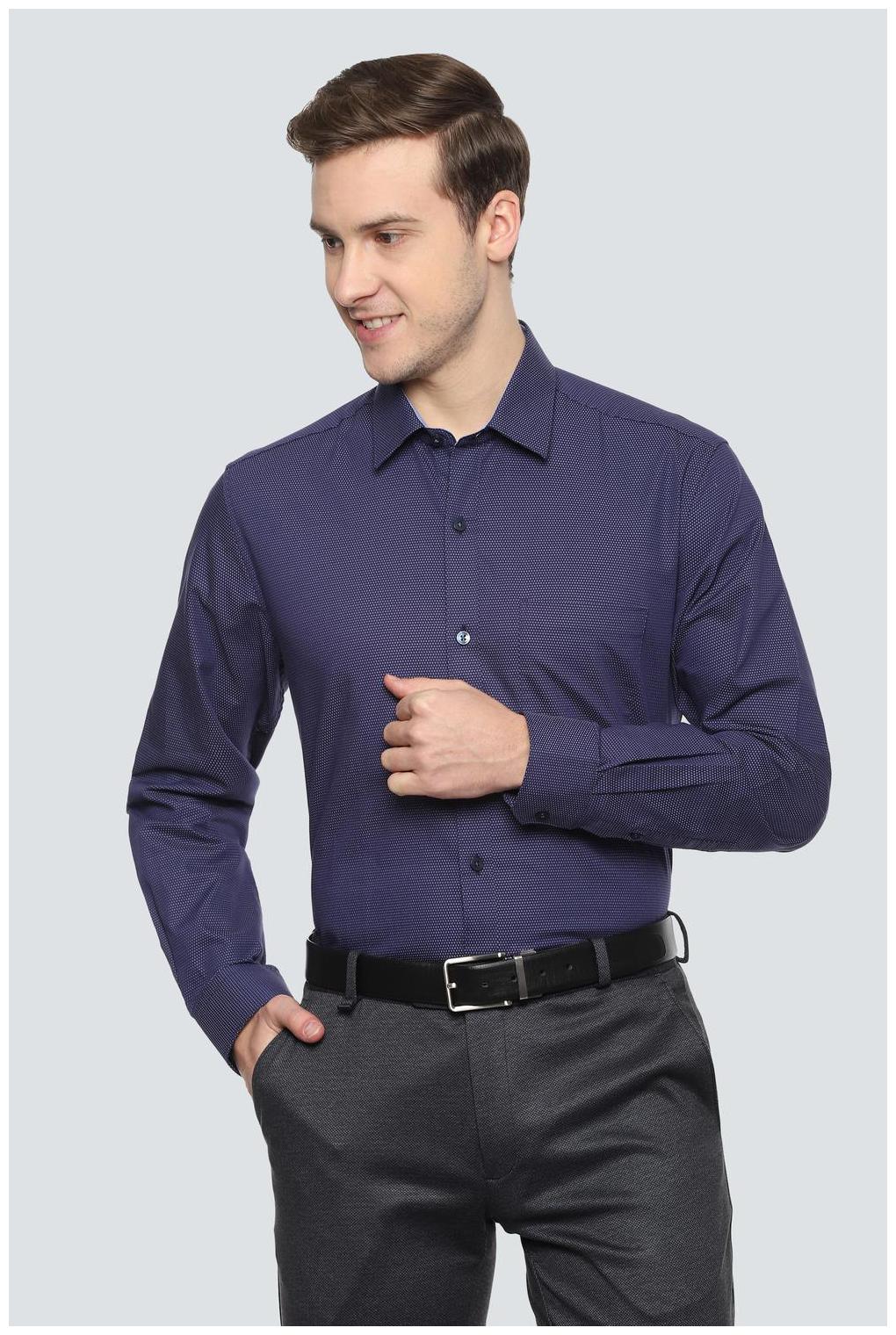 

Louis Philippe Men Slim fit Formal Shirt - Blue