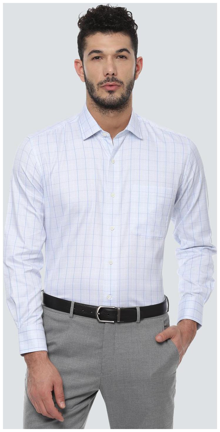 

Louis Philippe Men Regular fit Formal Shirt - Blue