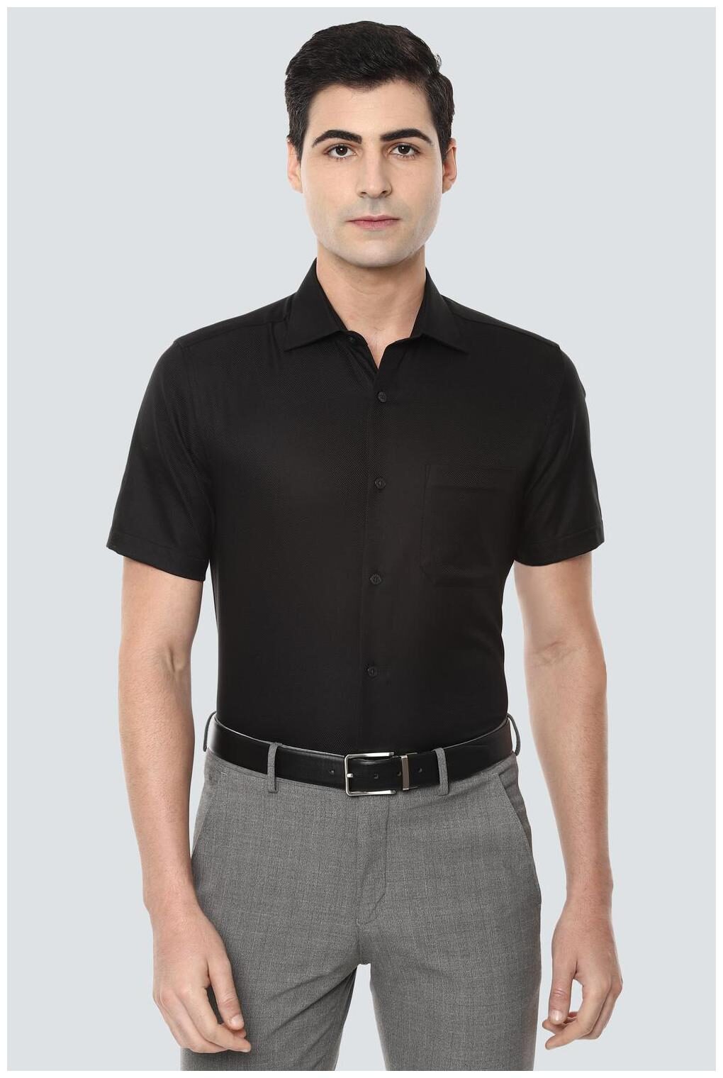 

Louis Philippe Men Regular fit Formal Shirt - Black