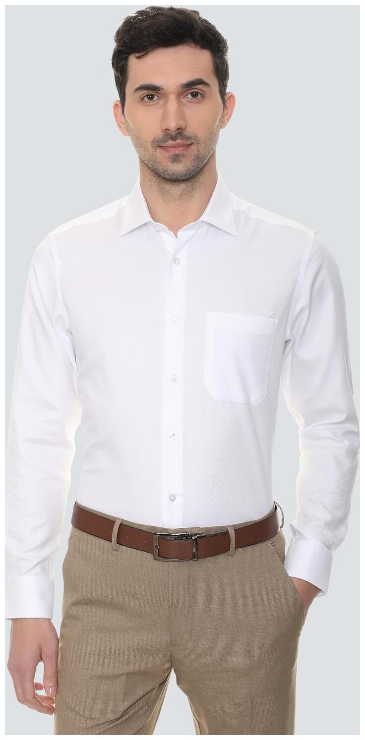 

Louis Philippe Men Regular fit Formal Shirt - White