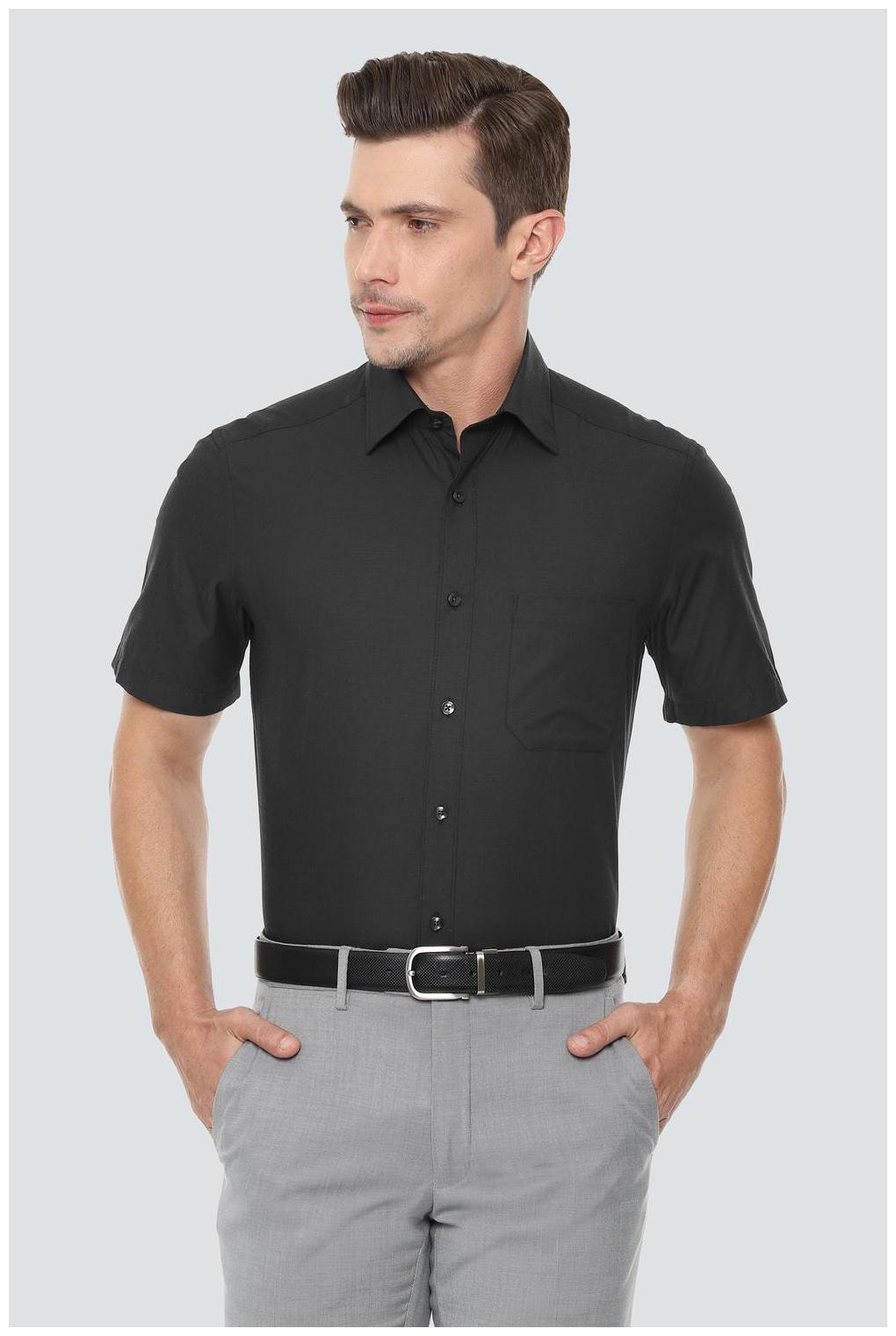 

Louis Philippe Men Regular fit Formal Shirt - Black