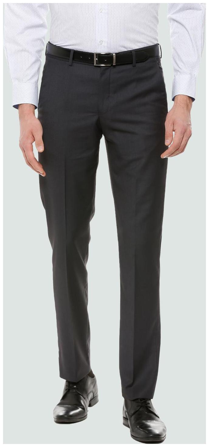 

Louis Philippe Men Solid Slim Fit Formal Trouser - Grey