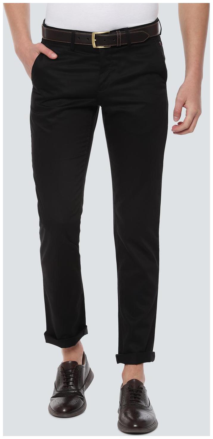 

Louis Philippe Men CottonTRUE Trousers Black