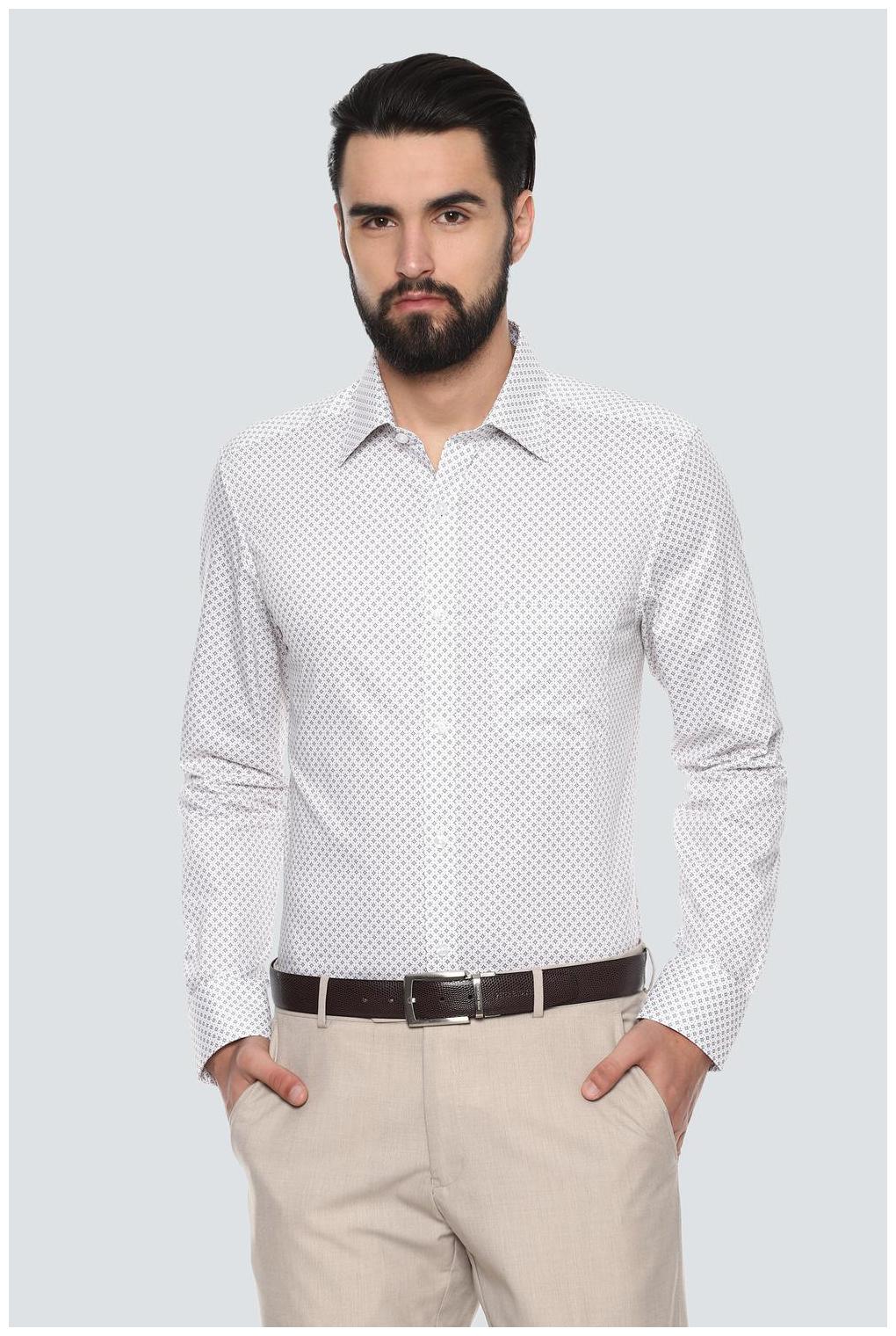 

Louis Philippe Men Regular fit Formal Shirt - White