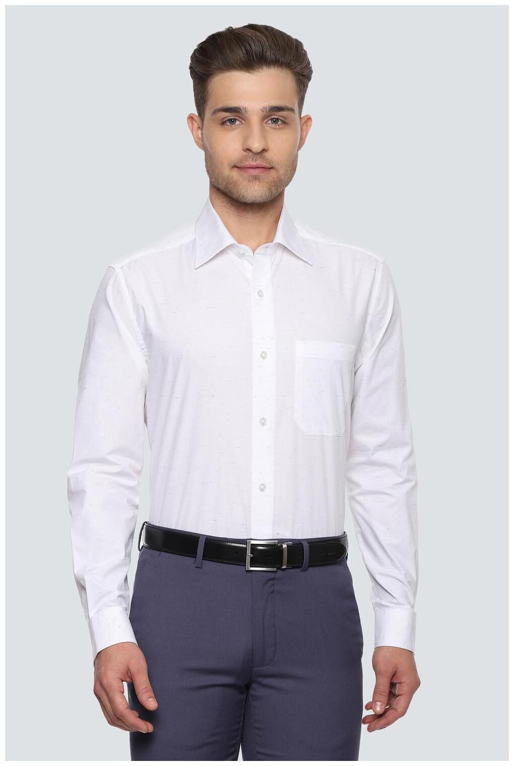 

Louis Philippe Men Regular fit Formal Shirt - White