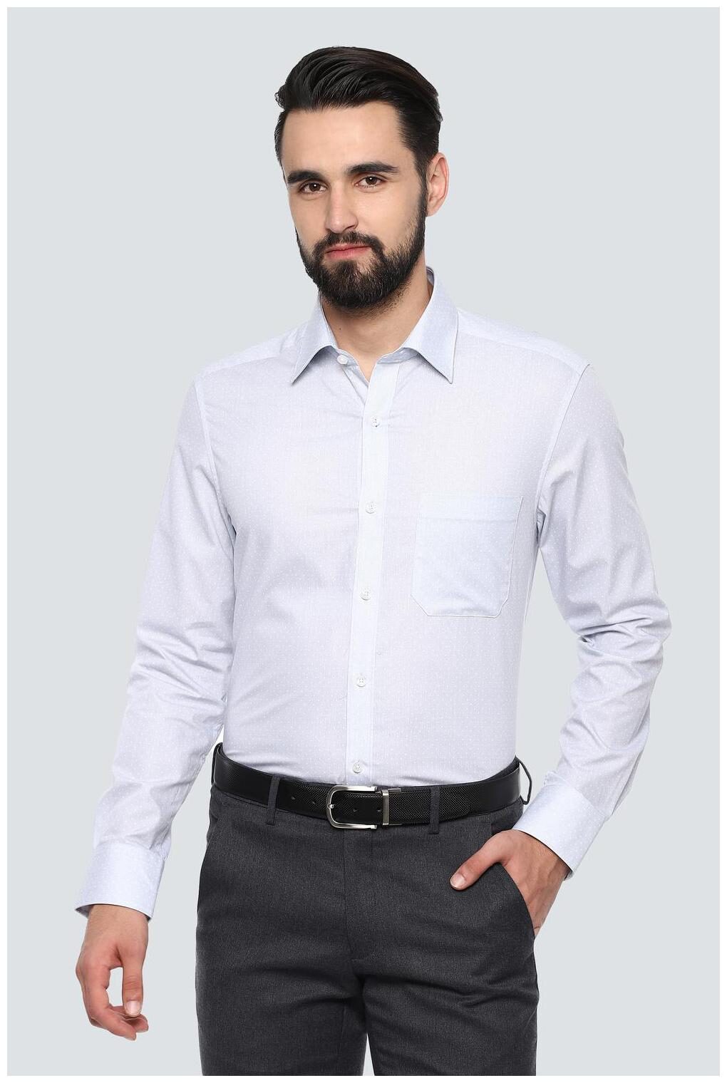 

Louis Philippe Men Regular fit Formal Shirt - Blue