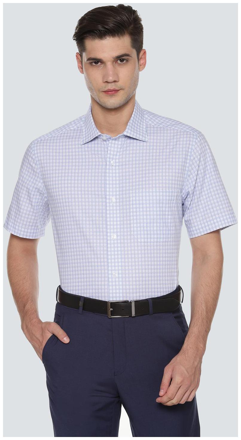

Louis Philippe Men Regular fit Formal Shirt - Blue