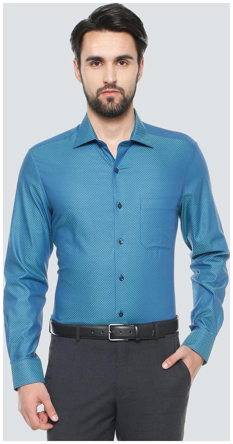 

Louis Philippe Men Regular fit Formal Shirt - Blue