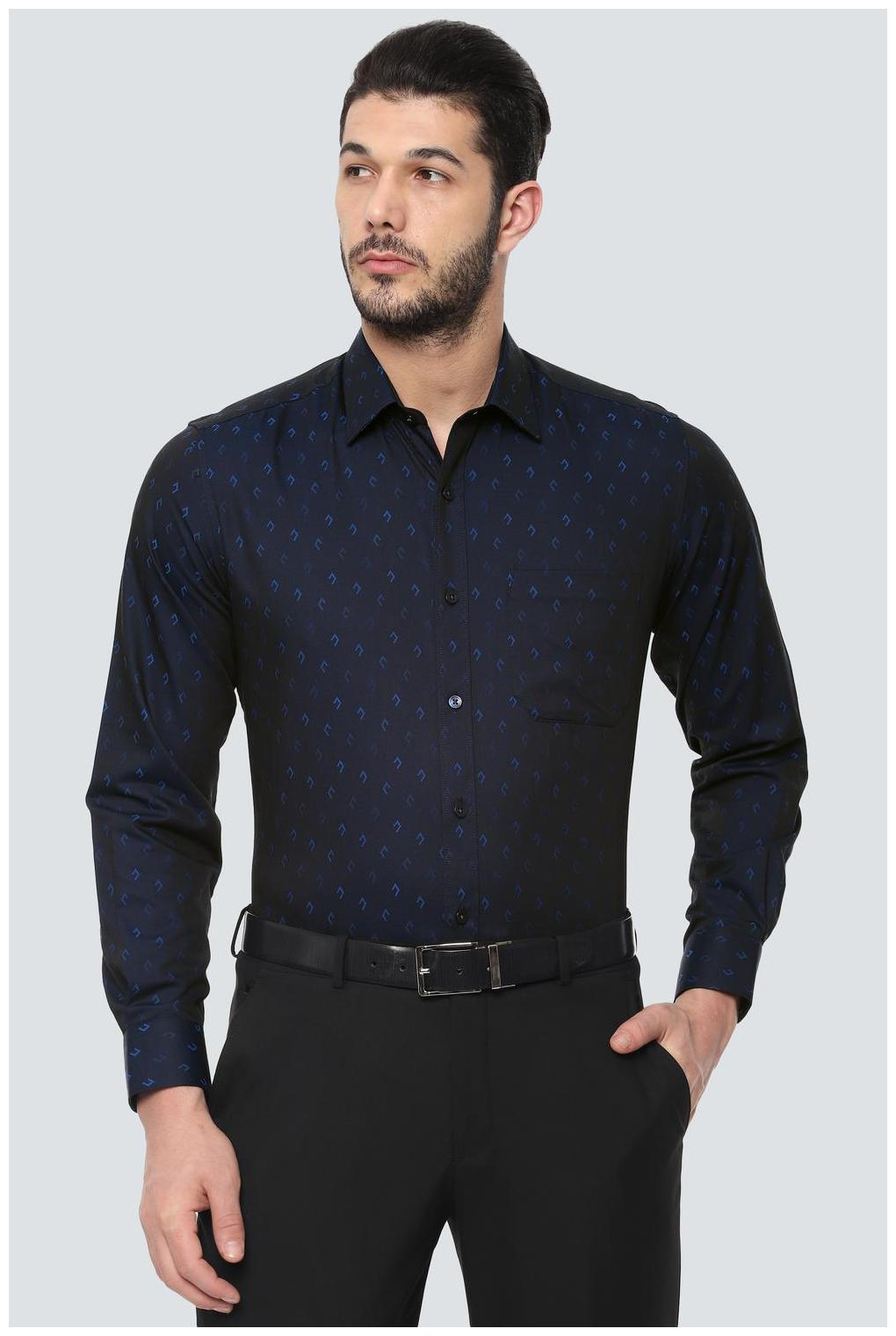 

Louis Philippe Men Slim fit Formal Shirt - Navy blue