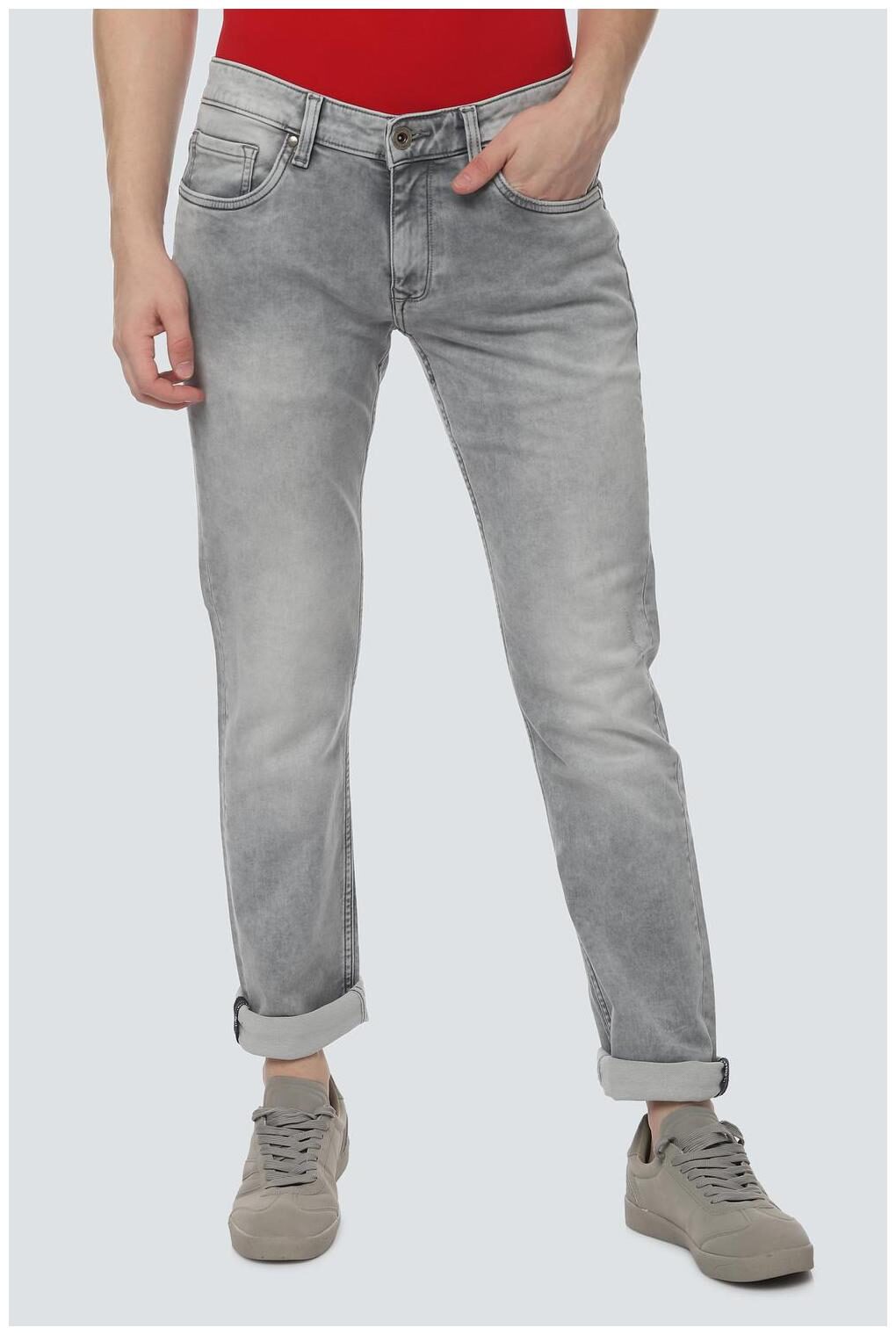 

Louis Philippe Men Grey Slim Fit Jeans