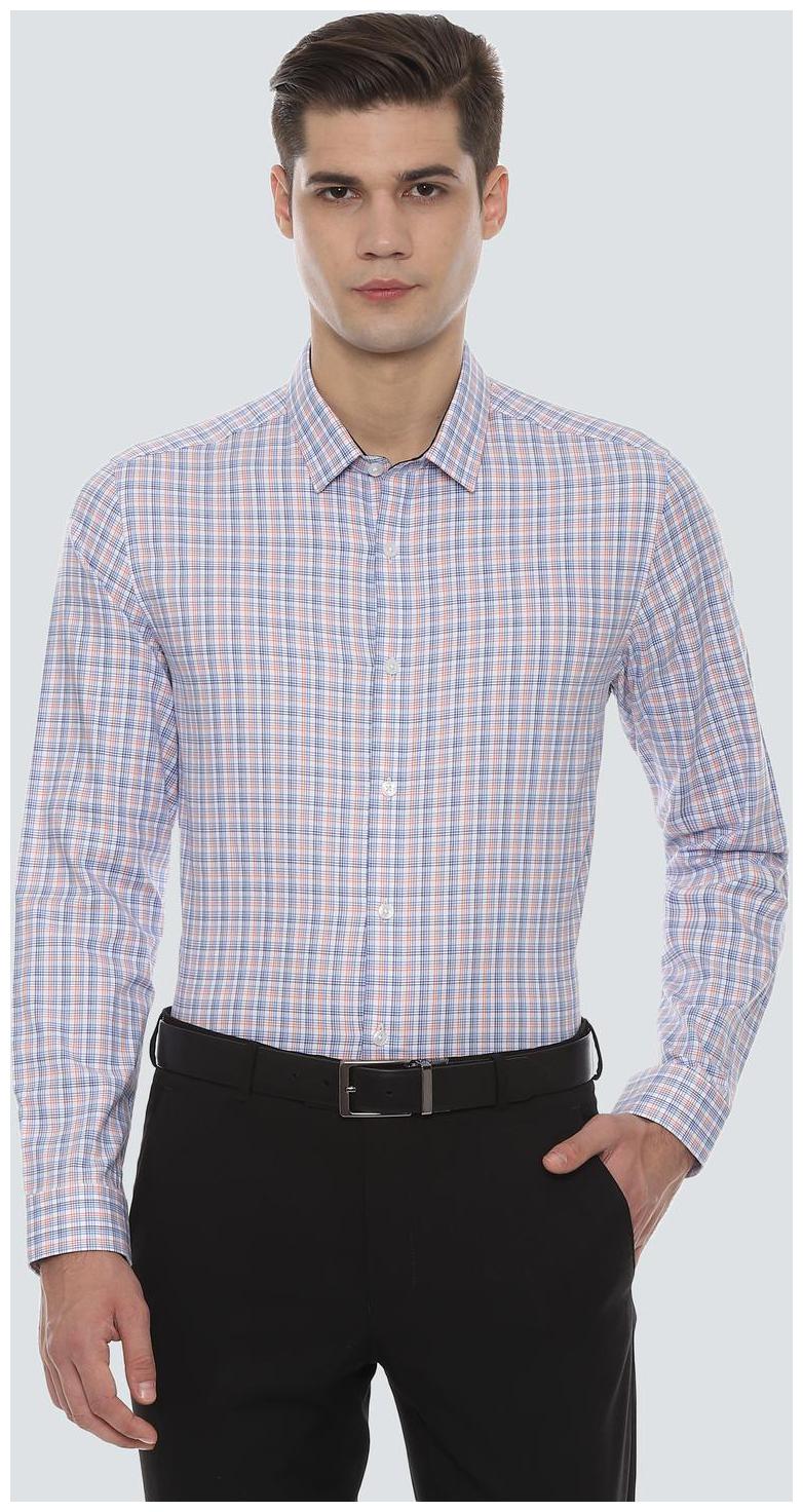 

Louis Philippe Men Super slim fit Formal Shirt - Blue
