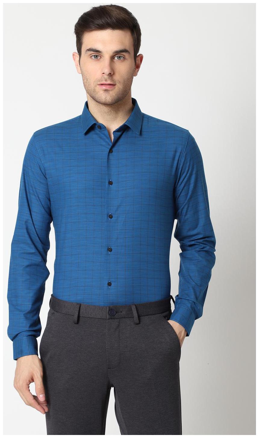 

Louis Philippe Men Slim fit Formal Shirt - Blue