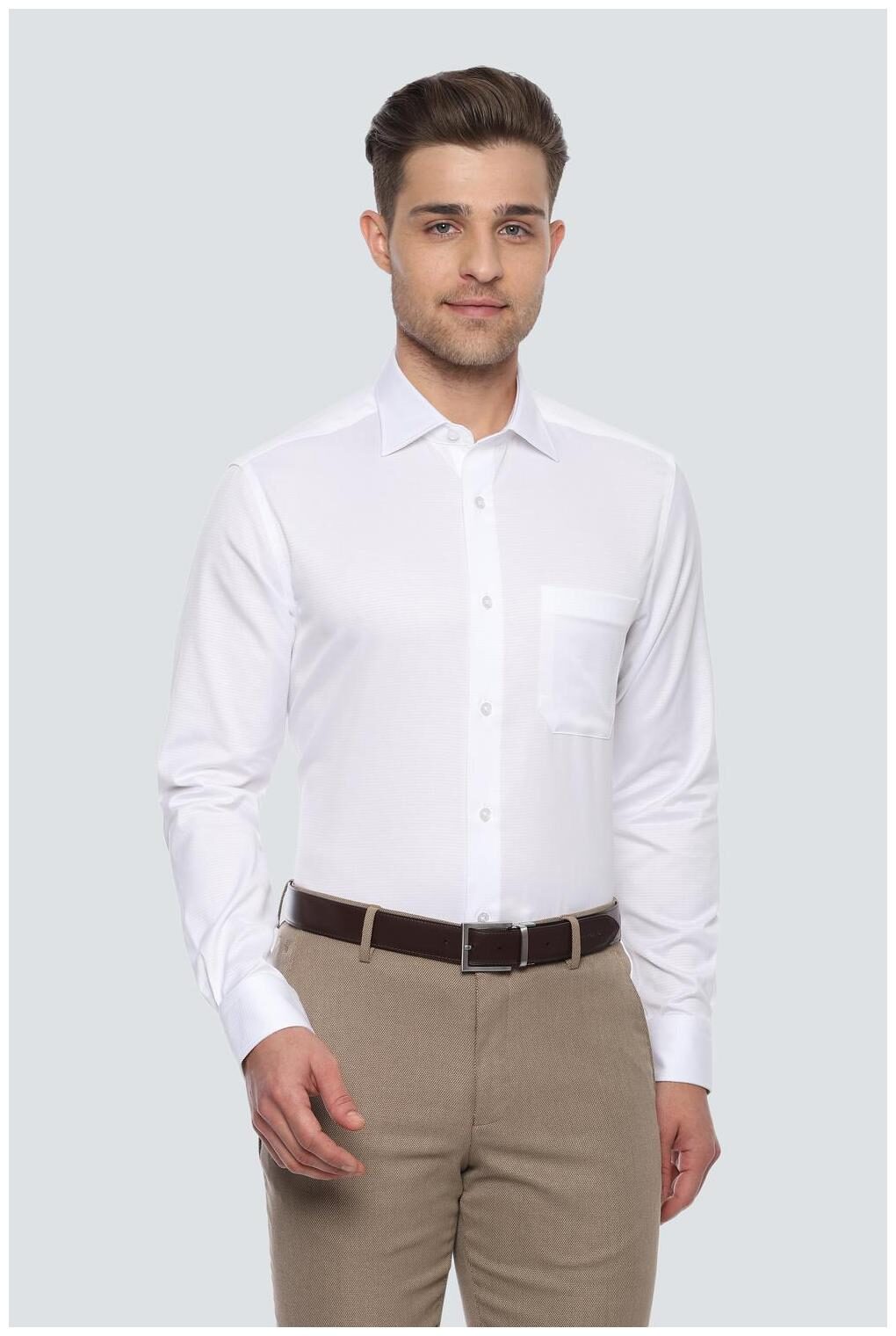 

Louis Philippe Men Regular fit Formal Shirt - White