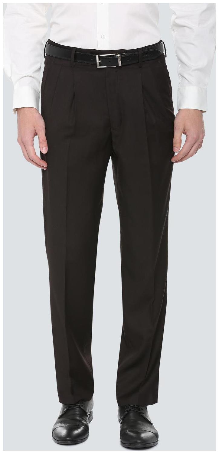 

Louis Philippe Men Solid Regular Fit Formal Trouser - Black