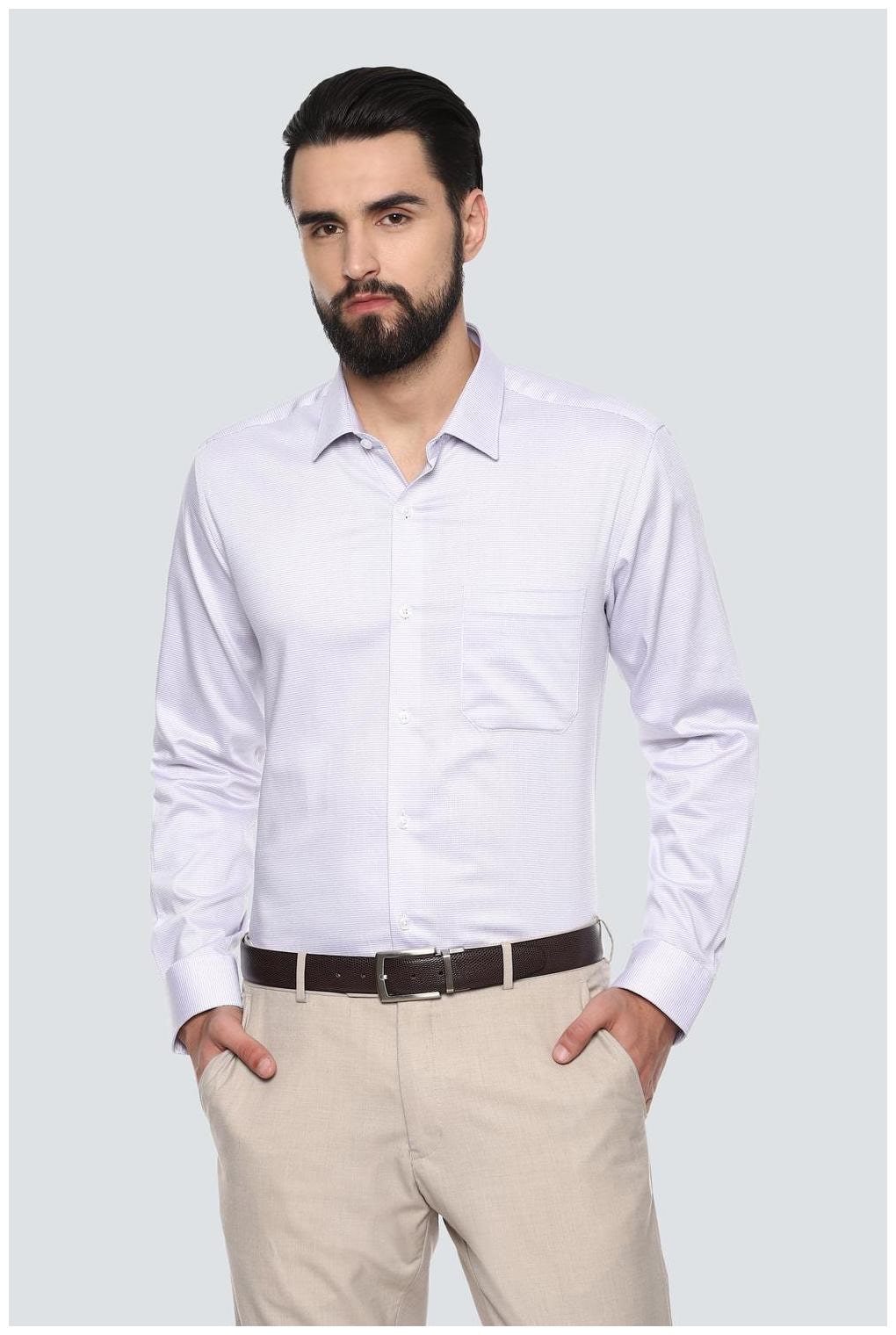 

Louis Philippe Men Slim fit Formal Shirt - Purple