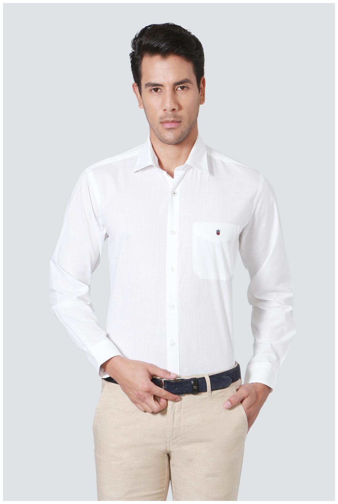 

Louis Philippe Men Slim fit Formal Shirt - White
