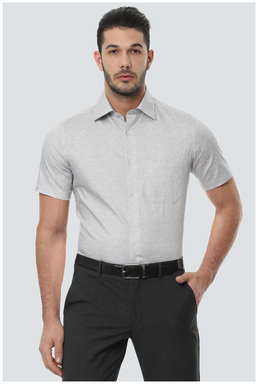 

Louis Philippe Men Regular fit Formal Shirt - Grey