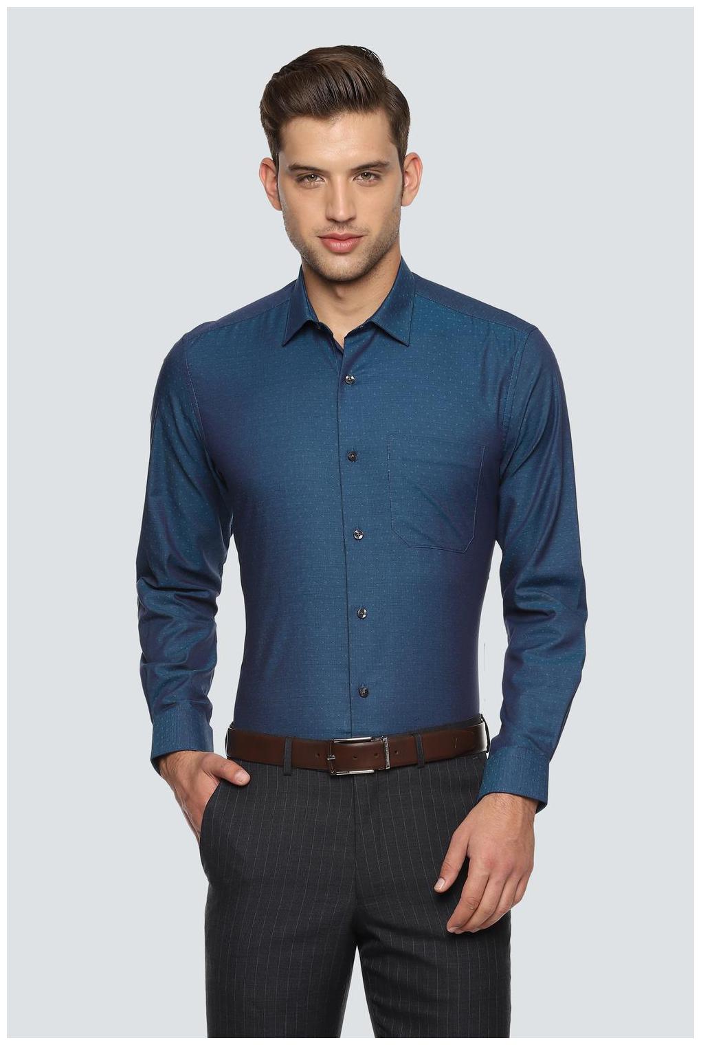 

Louis Philippe Men Slim fit Formal Shirt - Green