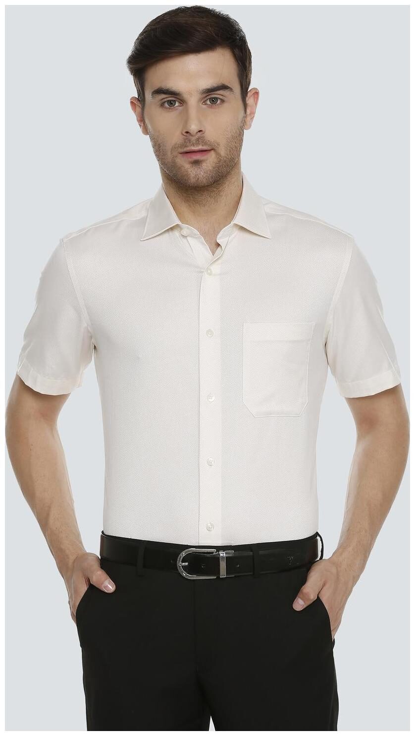 

Louis Philippe Men Regular fit Formal Shirt - Cream