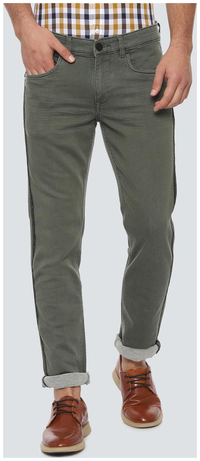 

Louis Philippe Men Green Slim Fit Jeans