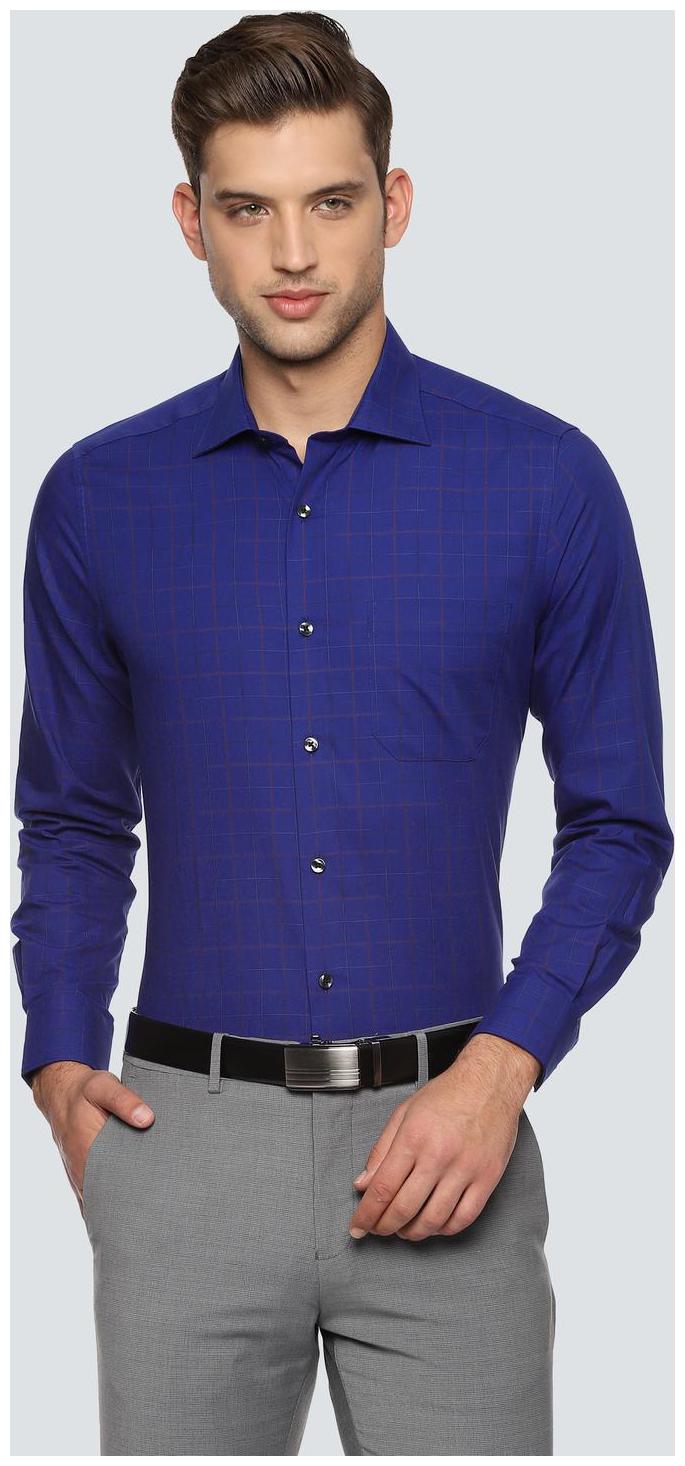 

Louis Philippe Men Regular fit Formal Shirt - Blue