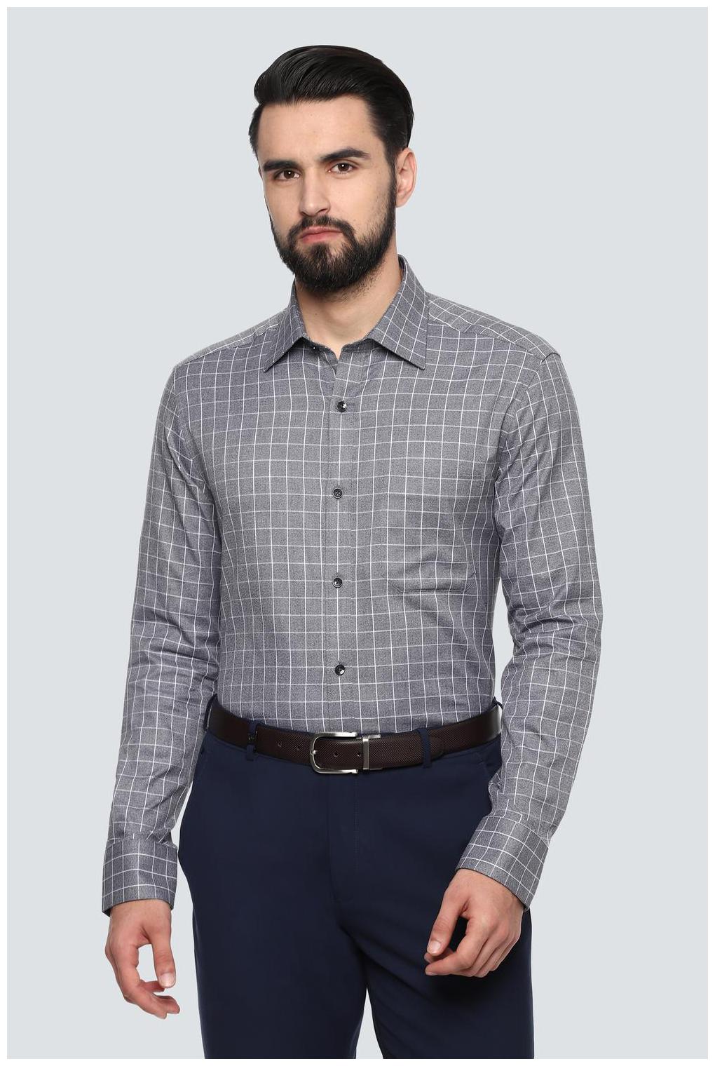 

Louis Philippe Men Regular fit Formal Shirt - Grey