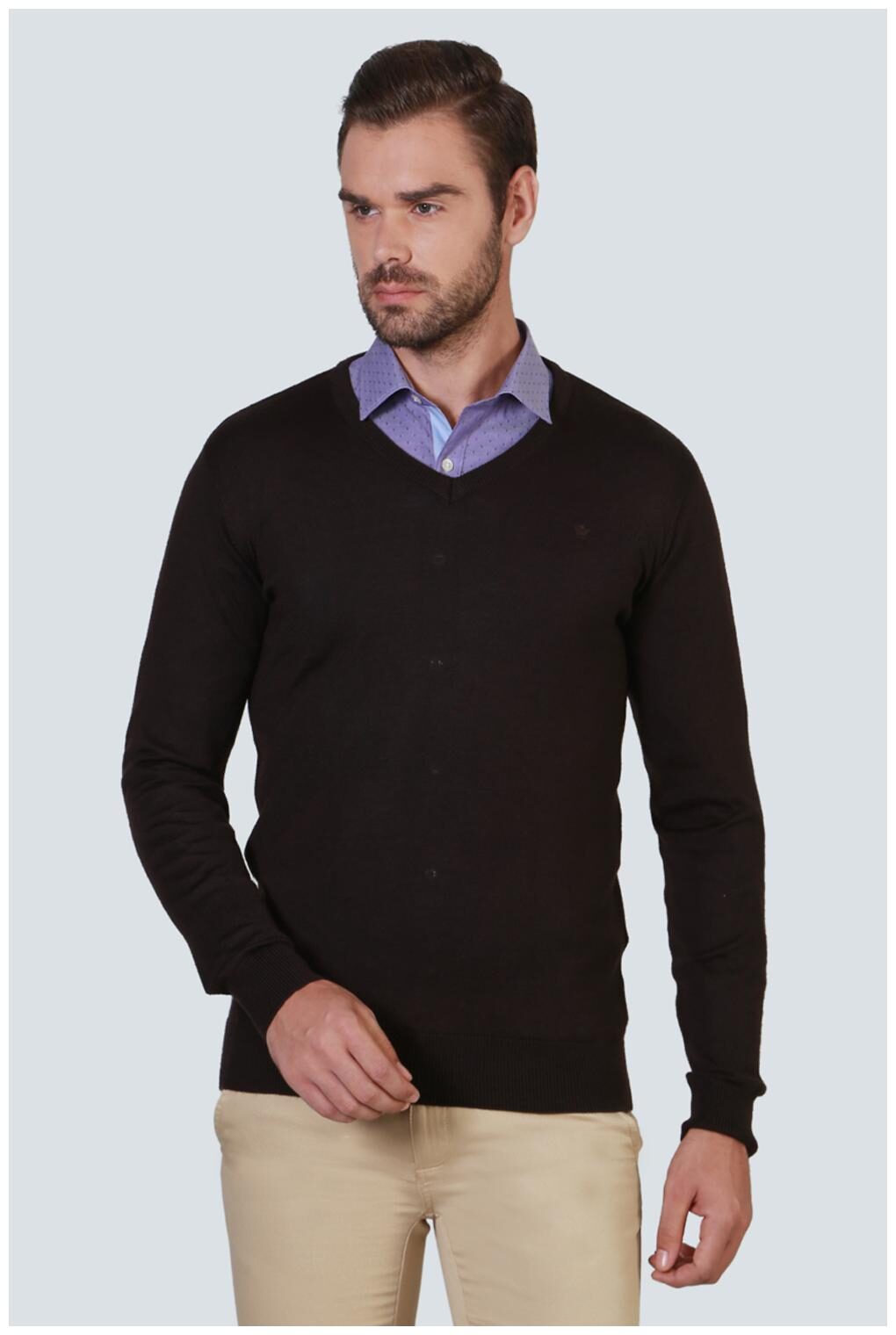

Louis Philippe Brown Sweater