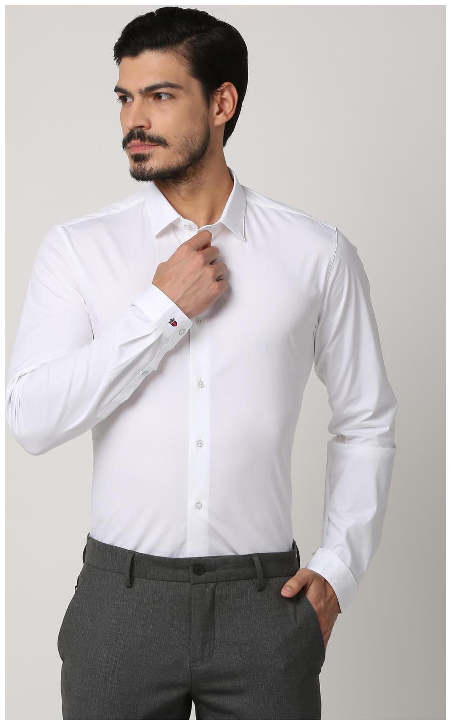 

Louis Philippe Men Slim fit Formal Shirt - White