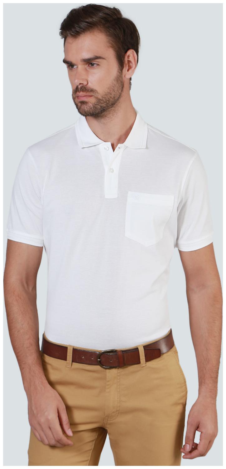 

Louis Philippe Men White Regular fit Cotton Polo collar T-Shirt - Pack Of 1