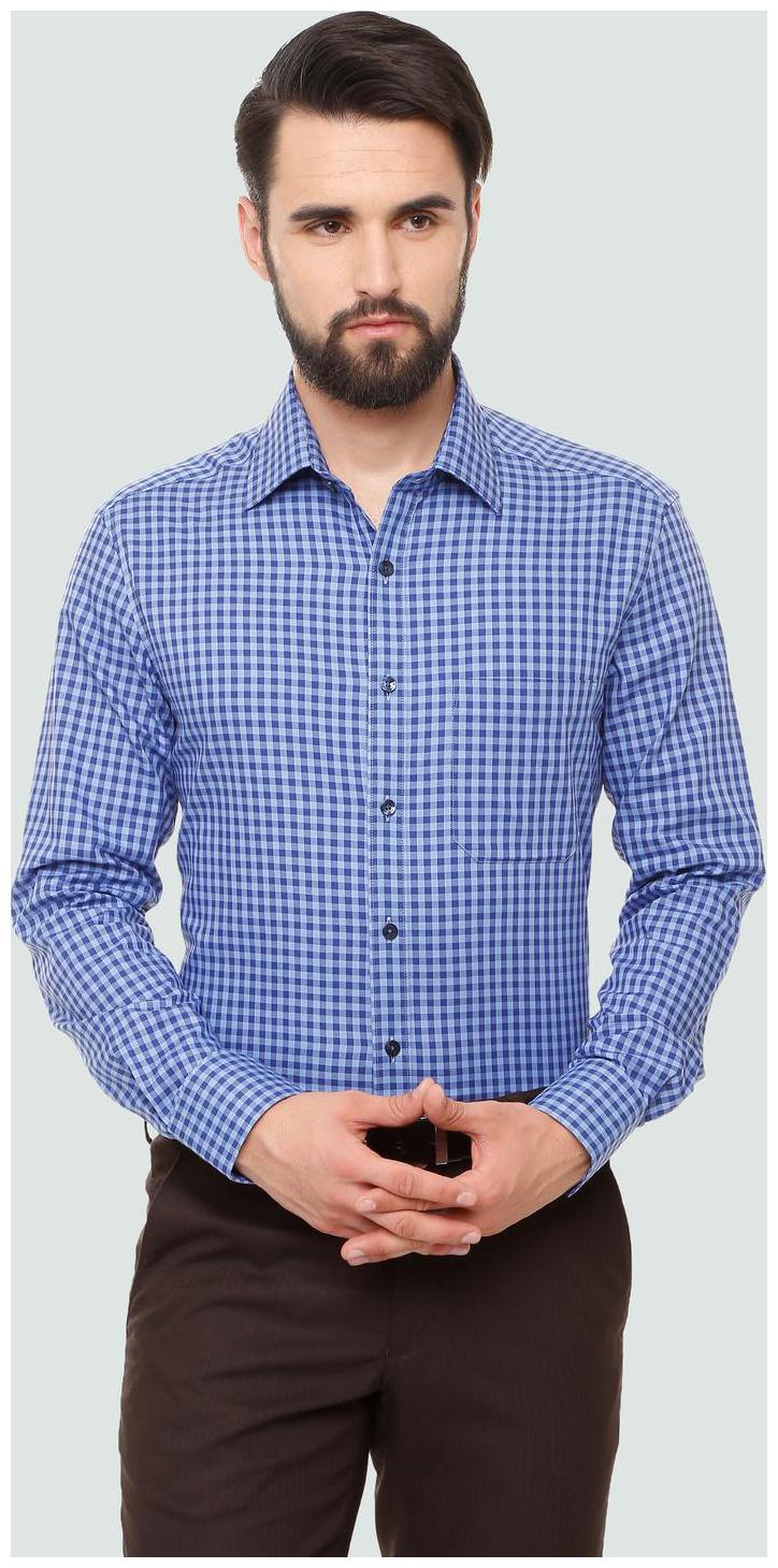 

Louis Philippe Men Regular fit Formal Shirt - Blue