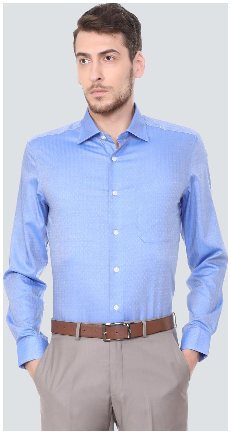 

Louis Philippe Men Regular fit Formal Shirt - Blue