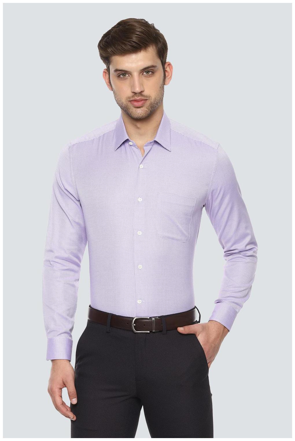 

Louis Philippe Men Slim fit Formal Shirt - Purple