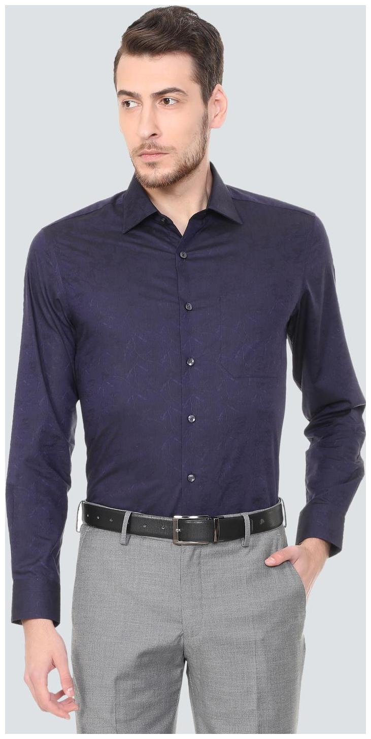 

Louis Philippe Men Regular fit Formal Shirt - Blue
