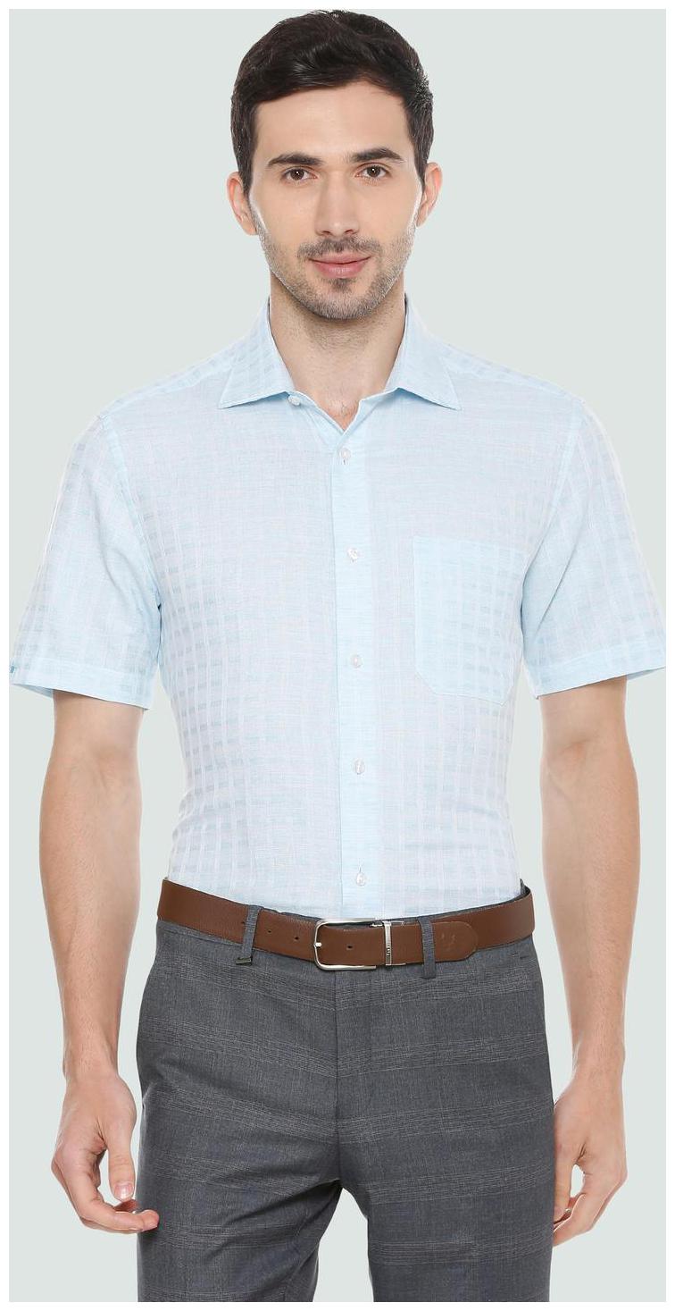 

Louis Philippe Men Regular fit Formal Shirt - Blue