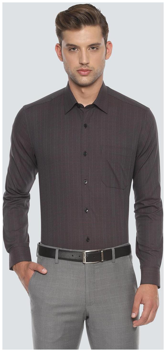 

Louis Philippe Men Slim fit Formal Shirt - Brown
