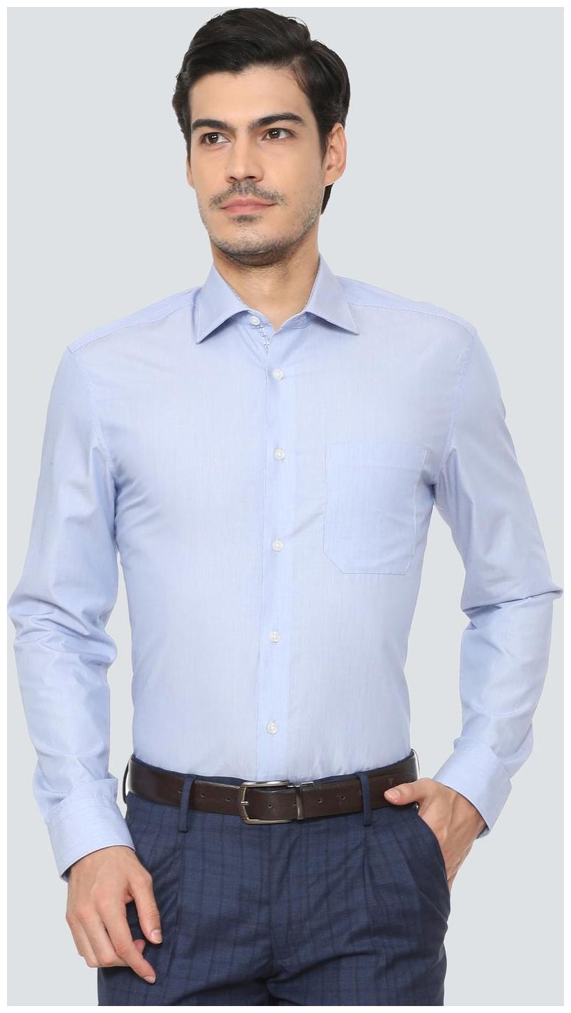 

Louis Philippe Men Regular fit Formal Shirt - Blue