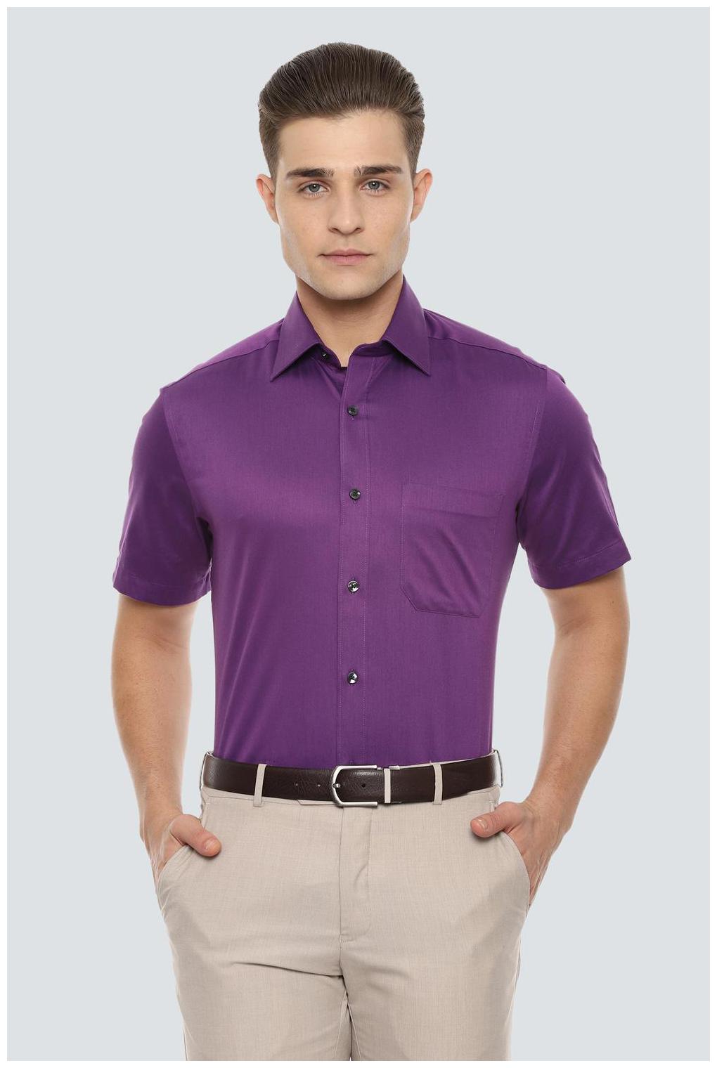 

Louis Philippe Men Regular fit Formal Shirt - Purple