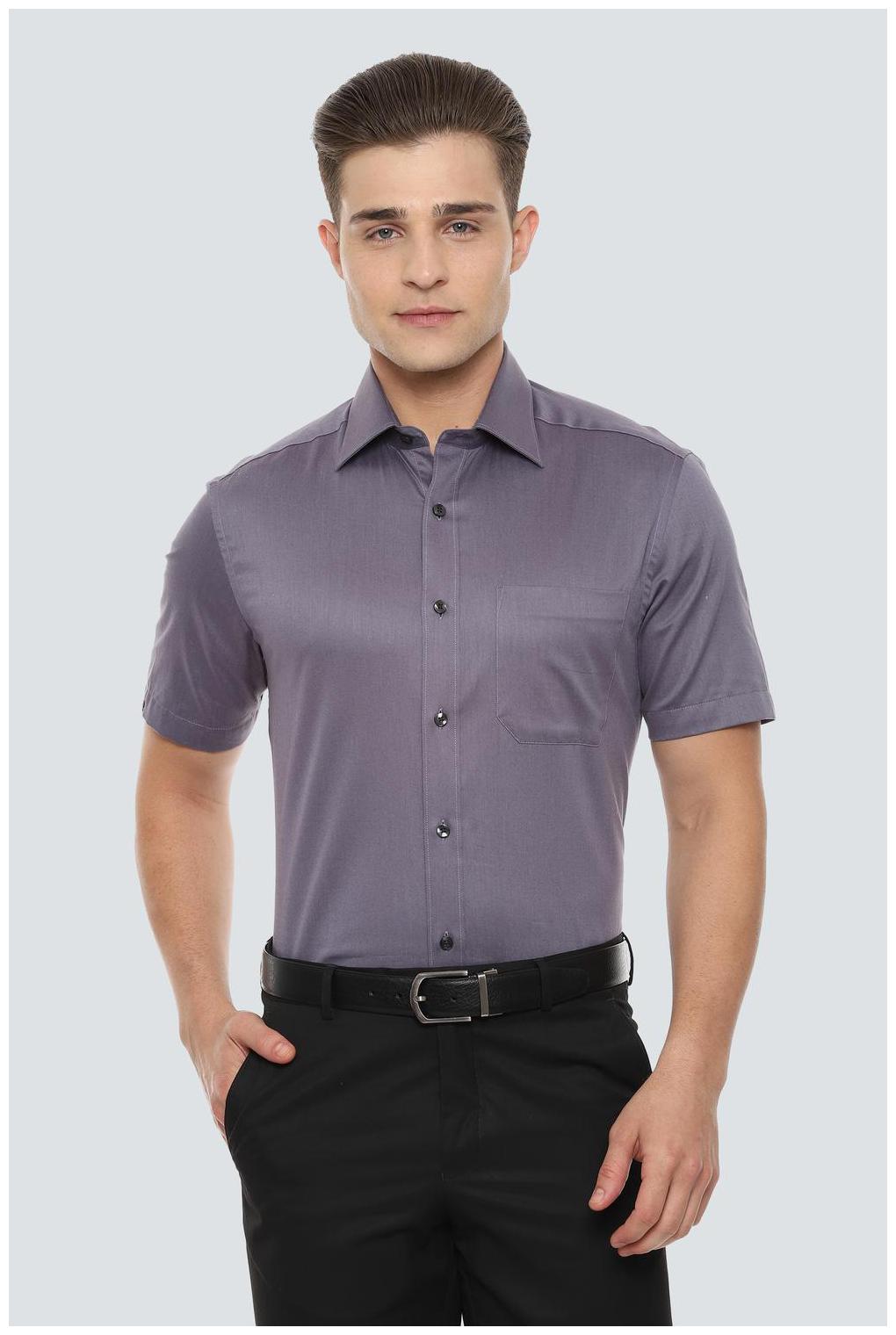 

Louis Philippe Men Regular fit Formal Shirt - Blue