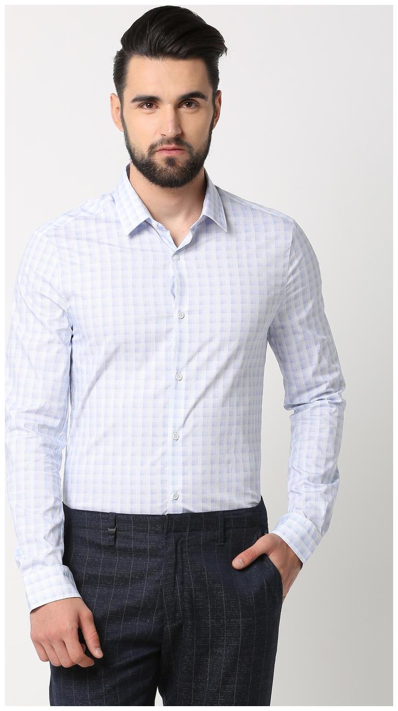 

Louis Philippe Men Slim fit Formal Shirt - Blue