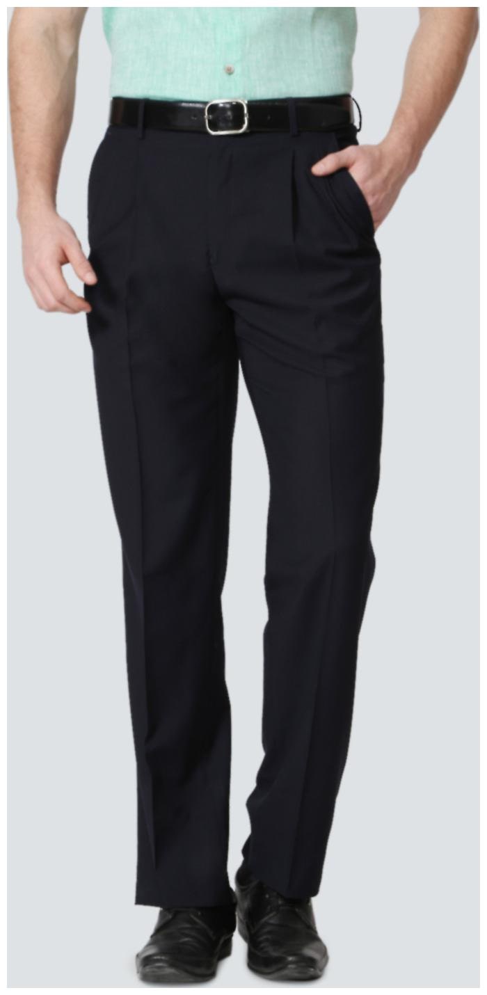

Louis Philippe Men Solid Regular Fit Formal Trouser - Black