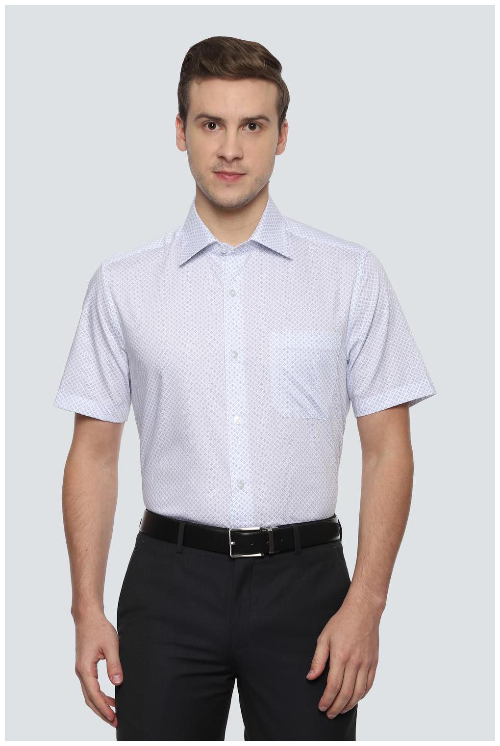 

Louis Philippe Men Regular fit Formal Shirt - Blue
