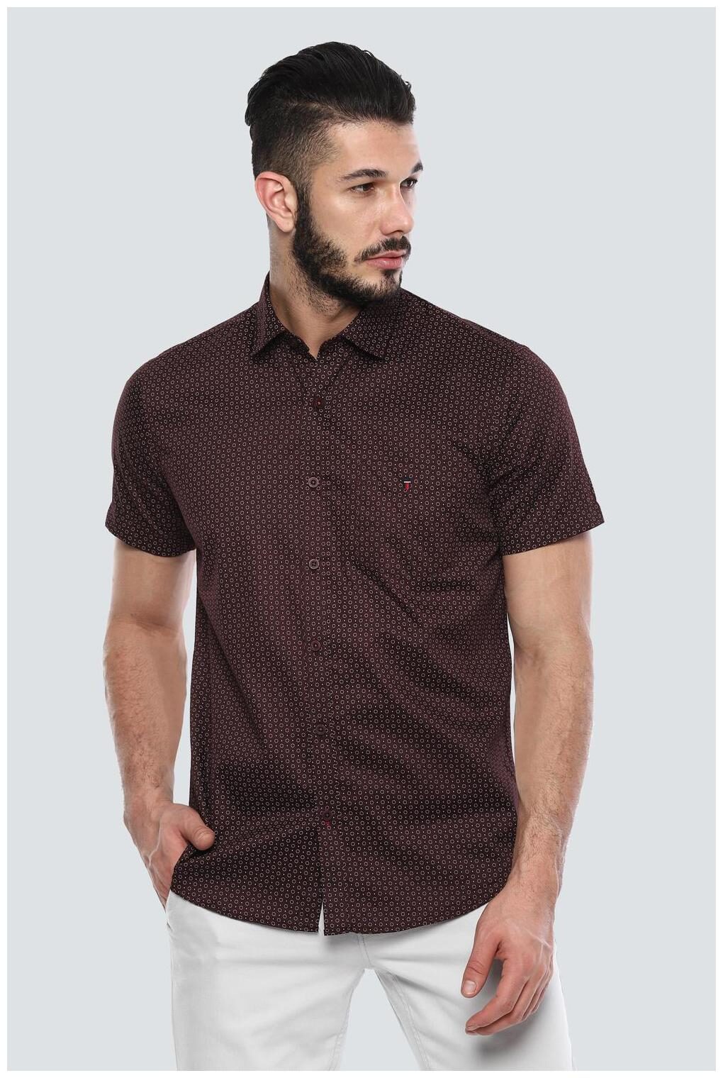 

Louis Philippe Men Brown Printed Slim Fit Casual Shirt