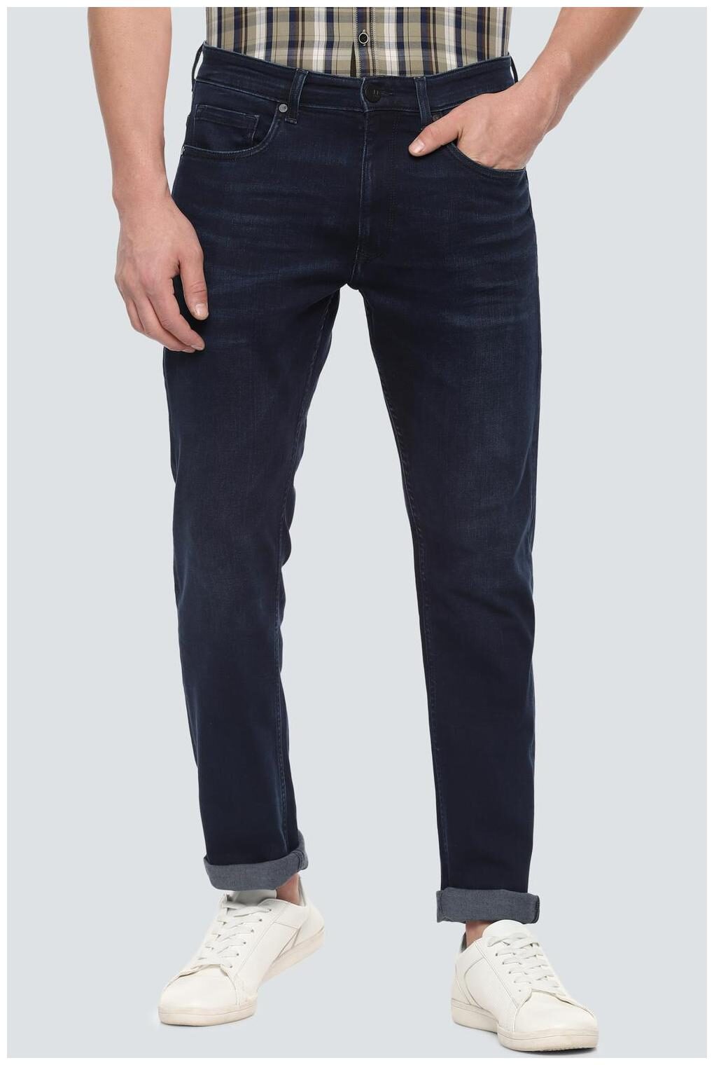 

Louis Philippe Men Navy Blue Regular Fit Jeans