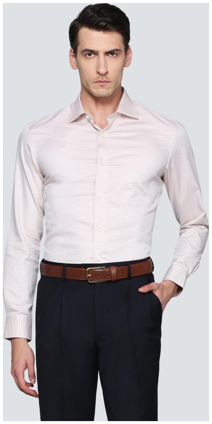 

Louis Philippe Men Slim fit Formal Shirt - Brown