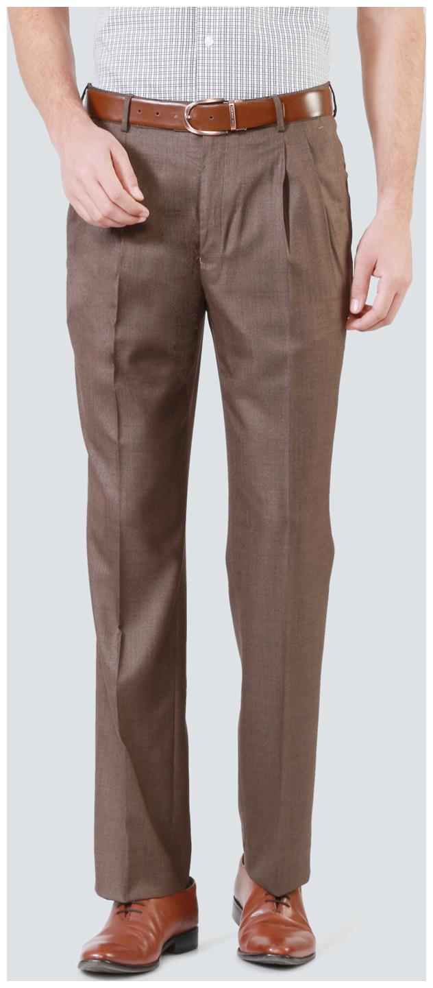 

Louis Philippe Men Solid Regular Fit Formal Trouser - Brown